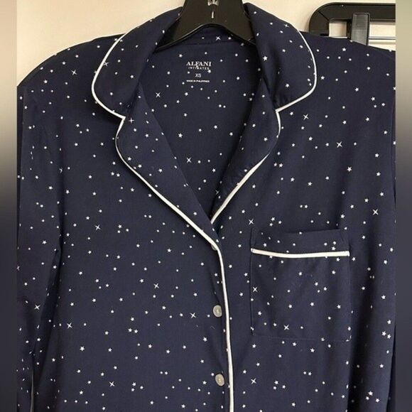 Alfani Blue Soft Pajama Set Size XS - Picture 2 of 3